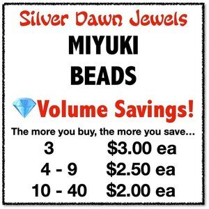 As low as $2! Miyuki Japanese Beads - Save with Volume Discounts! 😃